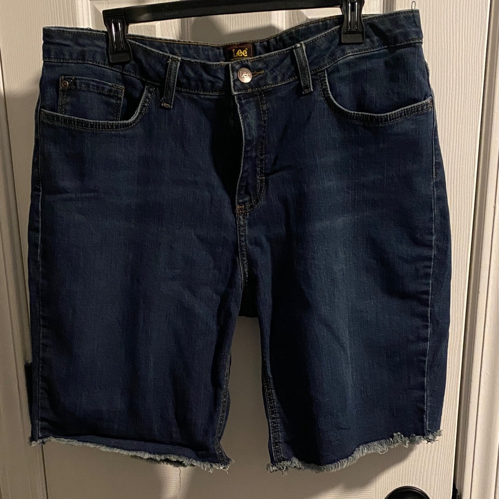 Women’s Lee Indigo Denim Cut-Off Shorts